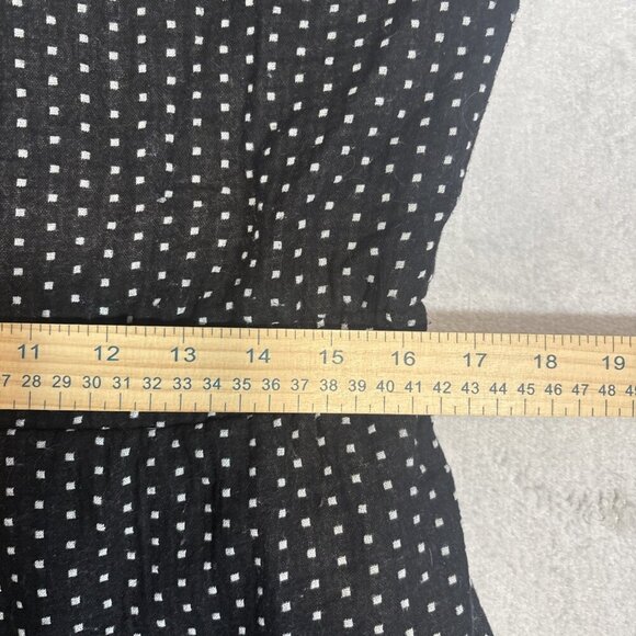 Orange Creek Black & White Polka Dot Romper Women's Size X-Large Casual Preppy - Picture 6 of 14